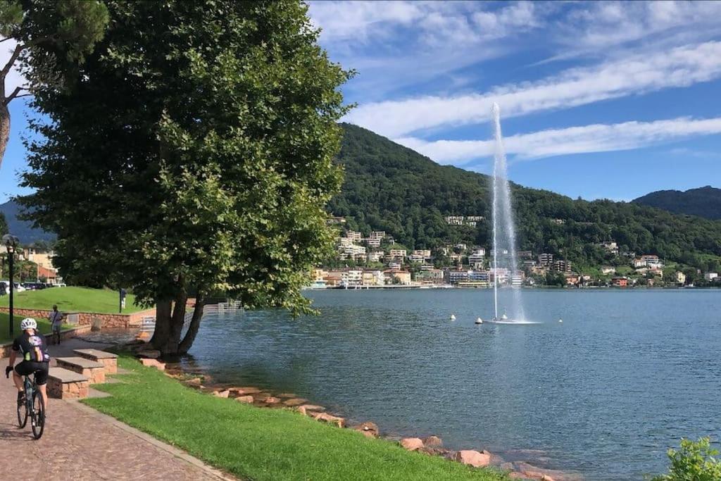 Tresa Bay House - Lugano Lake لافينا بونتي تريسا المظهر الخارجي الصورة